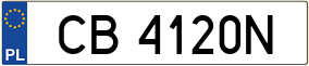 Trailer License Plate